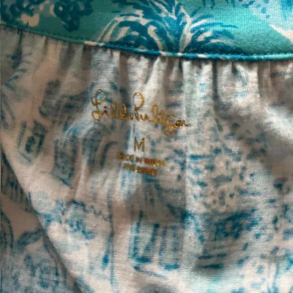 Lilly Pulitzer Lindy Dress – Amalfi Blue Sunny State of Mind | Size M - Picture 4 of 5
